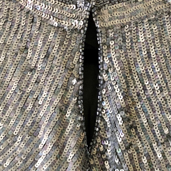 Sequined beaded handsewn silk top - Picture 6 of 10